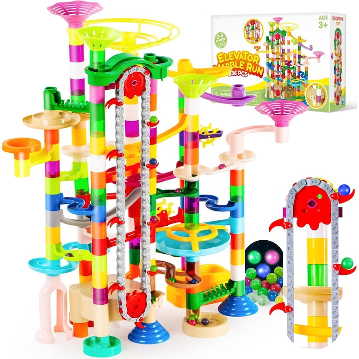 Set de Constructie cu Bile de Sticla Kidprotect Marble SphereCraft, 236 de Piese Set de Constructie cu Bile de Sticla Kidprotect Marble SphereCraft, 236 de Piese